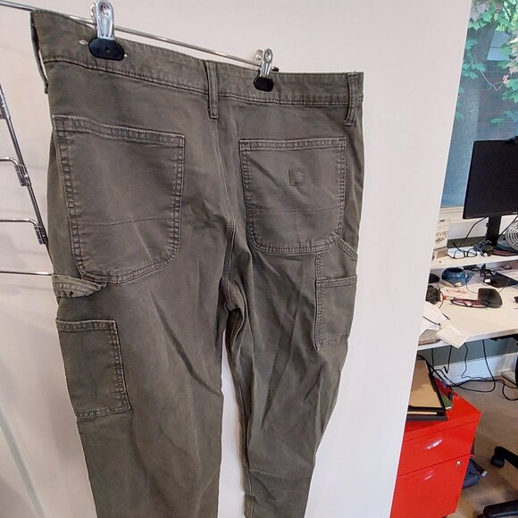 AE Flex Carpenter Pant, Men's 34x30, Olive green - Picture 2 of 2